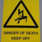 Danger of Death Label (KEEP OFF)